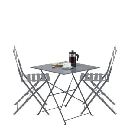 Mesa de jardín plegable de acero