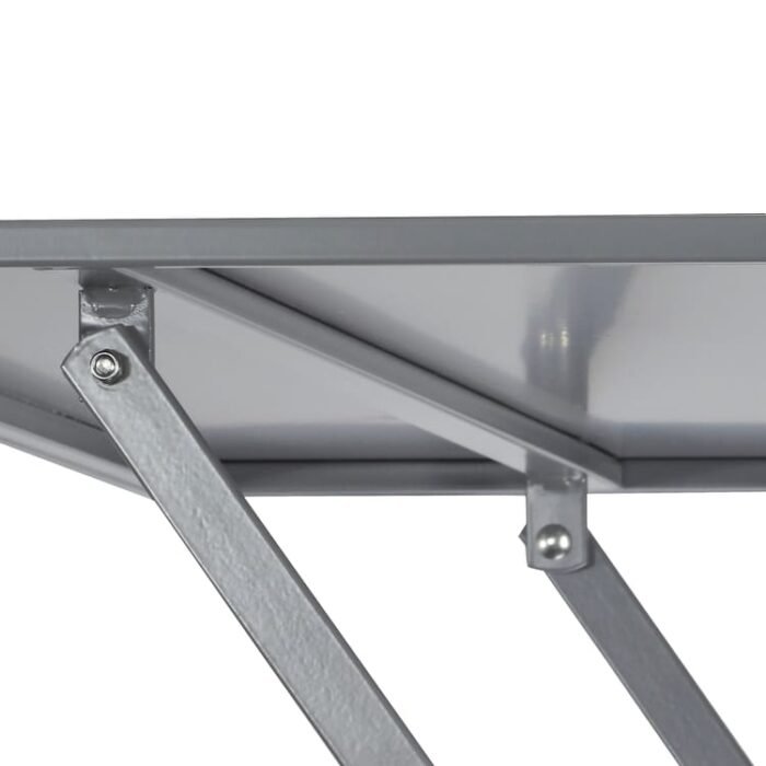 Mesa de jardín plegable de acero - Imagen 4
